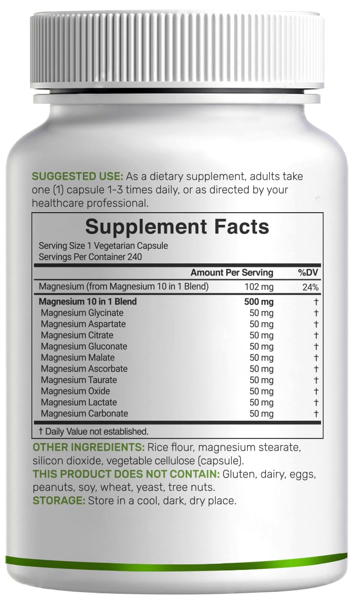 DEAL SUPPLEMENT Magnesium Complex capsules close-up