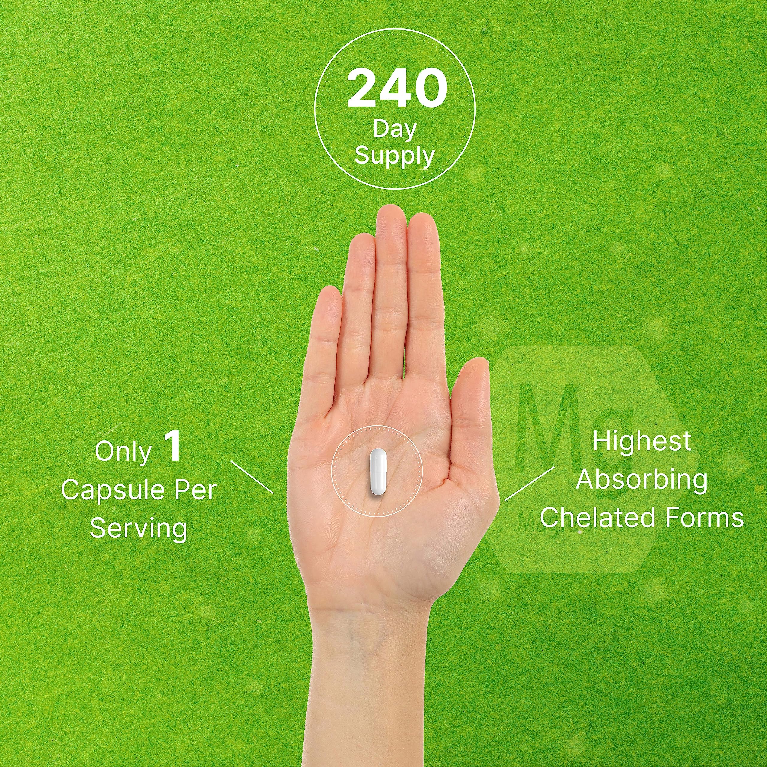 DEAL SUPPLEMENT Magnesium Complex capsules in hand