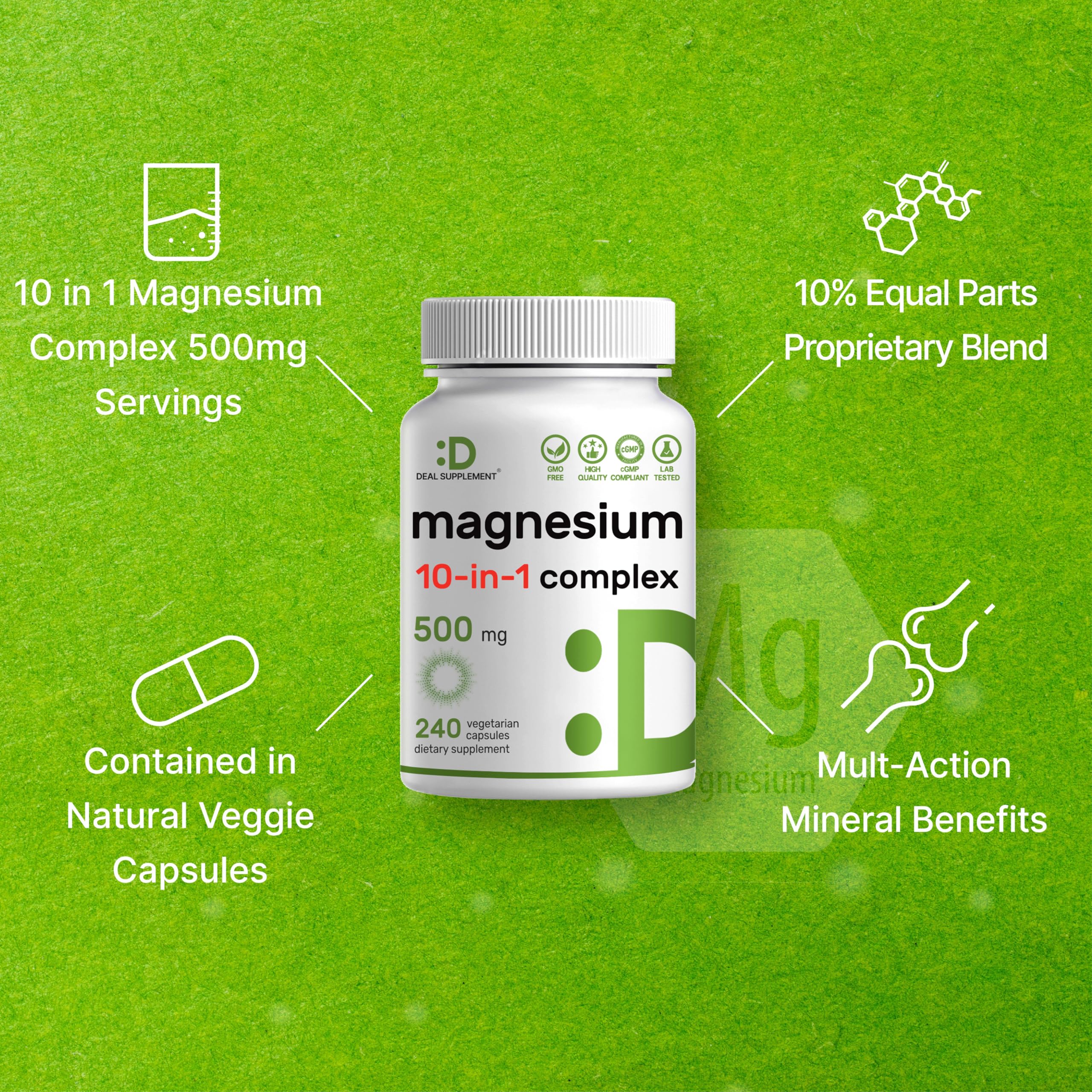 DEAL SUPPLEMENT Magnesium Complex nutritional information