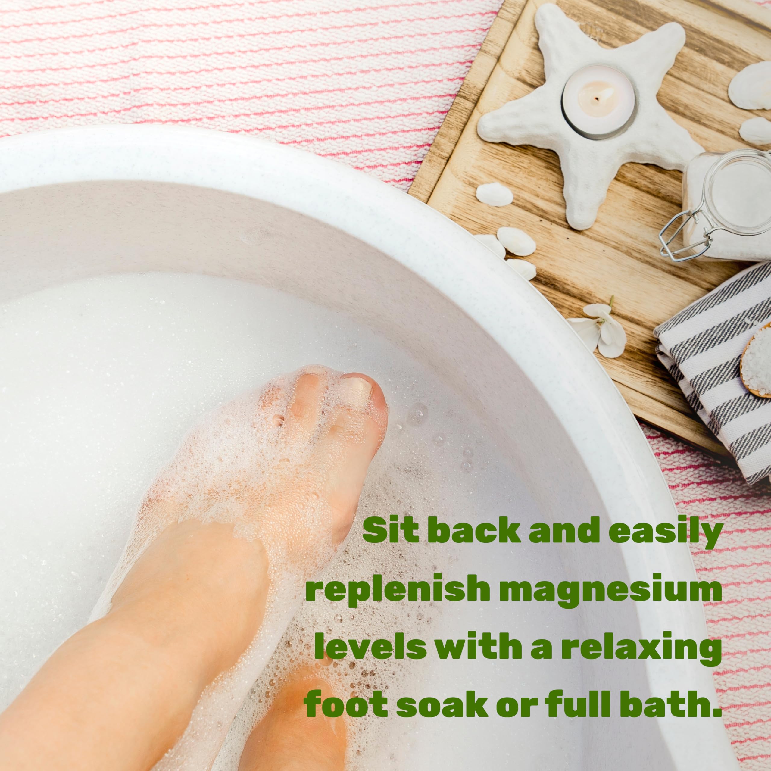 DEAL SUPPLEMENT Magnesium Flakes in a bowl with water