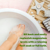 DEAL SUPPLEMENT Magnesium Flakes in a bowl with water