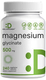 DEAL SUPPLEMENT Magnesium Glycinate 500mg bottle front view
