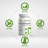 DEAL SUPPLEMENT Magnesium Glycinate Capsules 400mg close-up of capsules