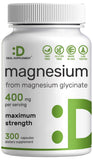 DEAL SUPPLEMENT Magnesium Glycinate Capsules 400mg front view