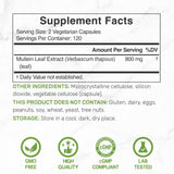 DEAL SUPPLEMENT Mullein Leaf Extract bottle side view