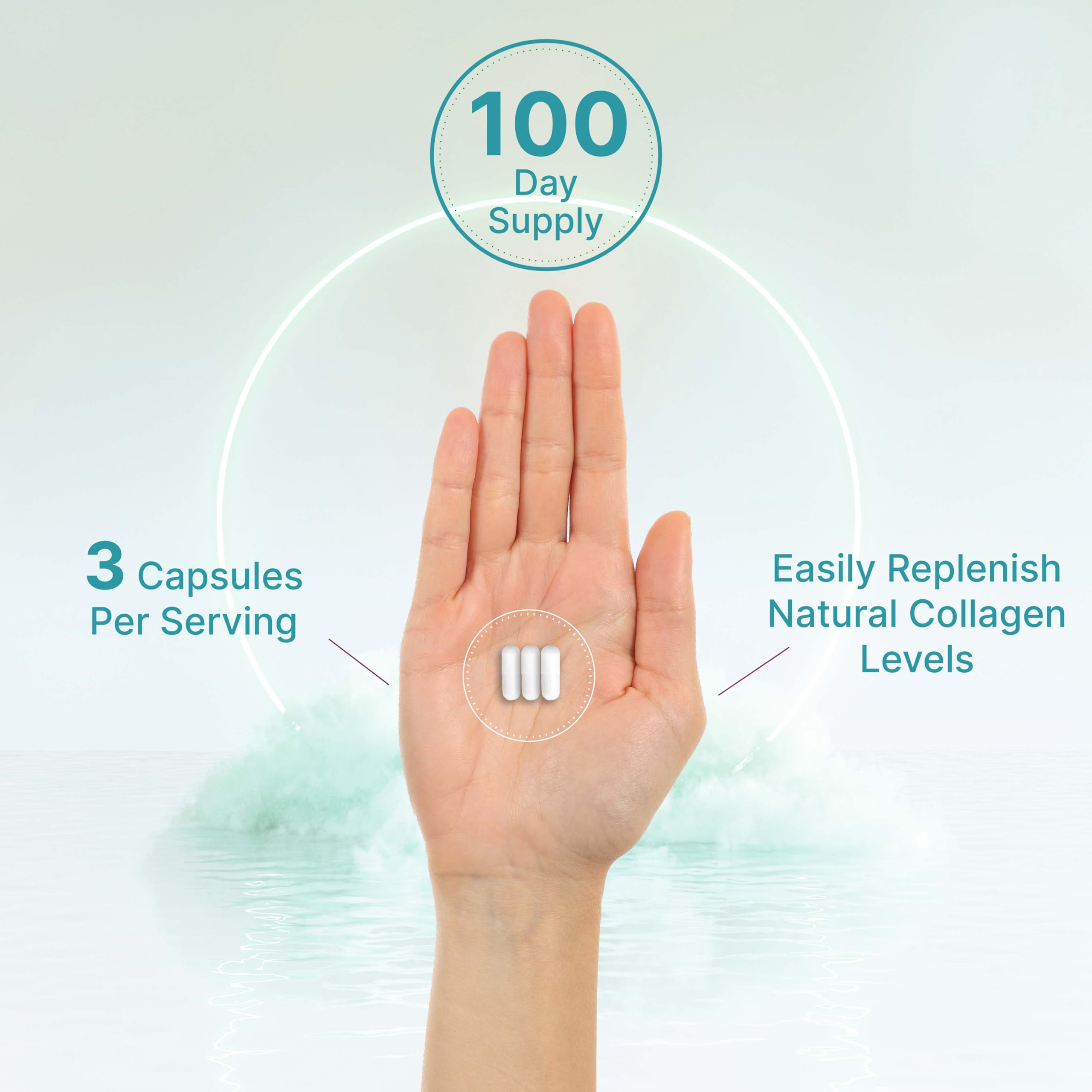 DEAL SUPPLEMENT Multi Collagen Peptide Capsules in a lifestyle setting