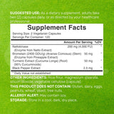 DEAL SUPPLEMENT Multi-Enzyme Capsules bottle side view