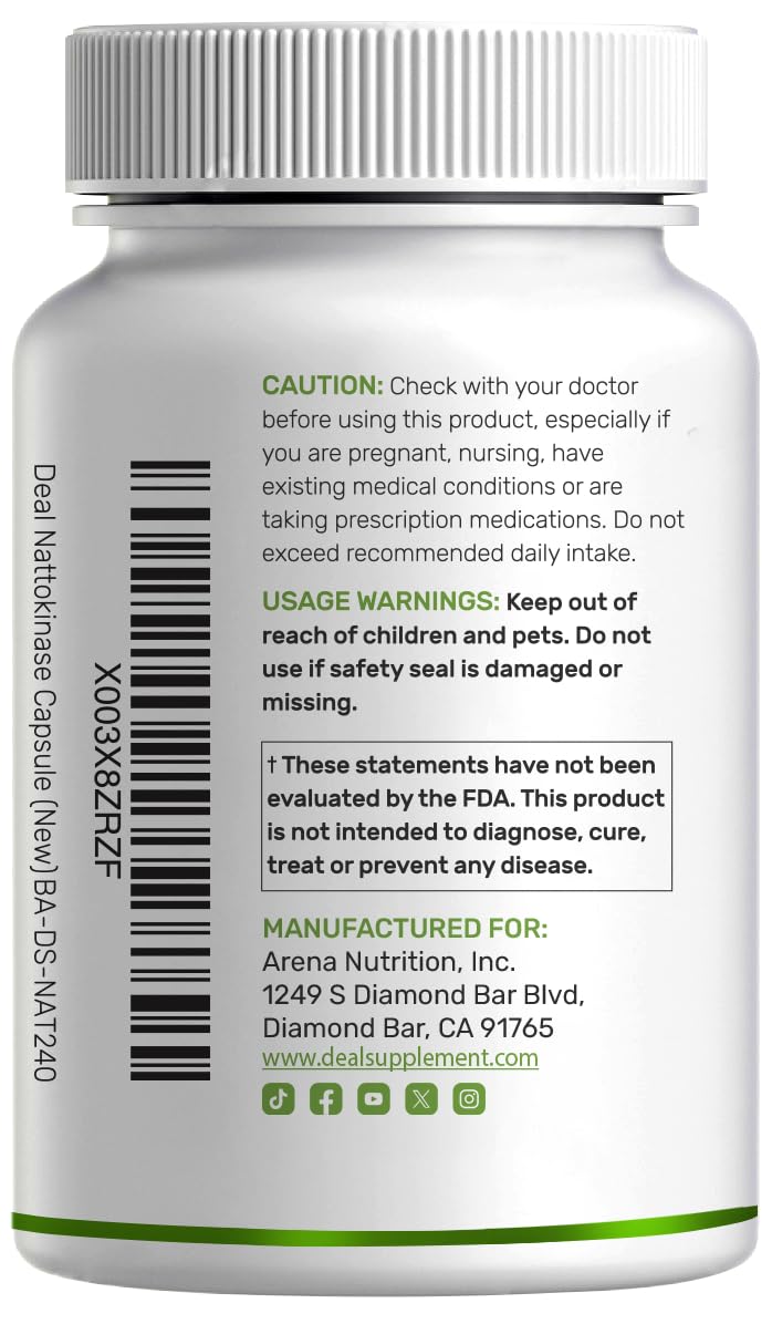 DEAL SUPPLEMENT Multi-Enzyme Capsules with a background of fresh herbs