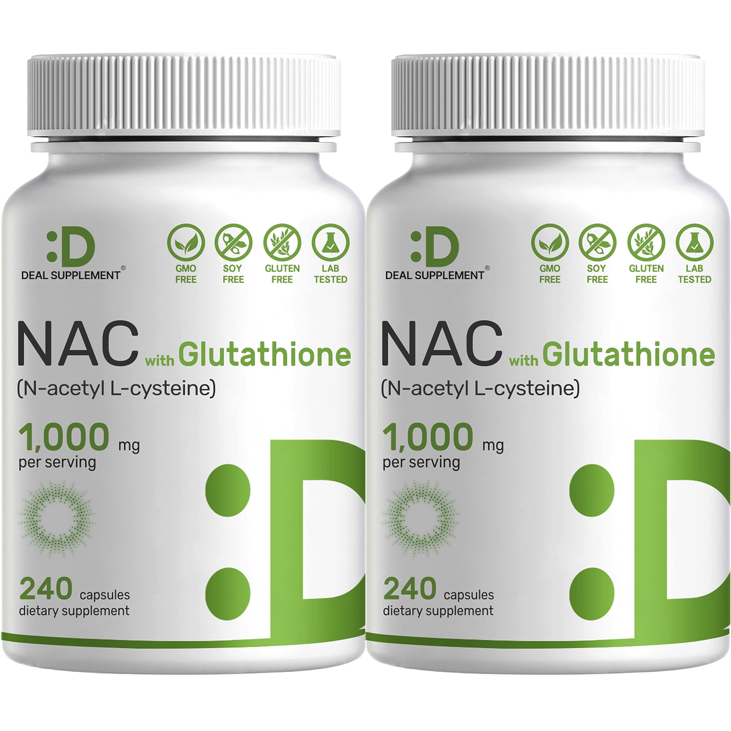 DEAL SUPPLEMENT N-Acetyl Cysteine NAC 1000mg front view