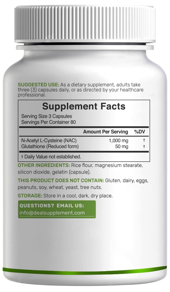 DEAL SUPPLEMENT N-Acetyl Cysteine NAC 1000mg lifestyle scene