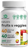 DEAL SUPPLEMENT Nature’s Fruits & Veggies 240 veggie capsules front view