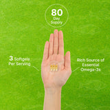 DEAL SUPPLEMENT Omega 3 Fish Oil Softgels packaging back view
