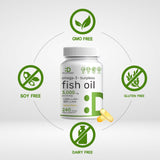 DEAL SUPPLEMENT Omega 3 Fish Oil Softgels showing softgel size