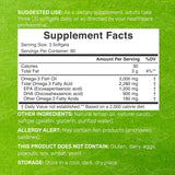 DEAL SUPPLEMENT Omega 3 Fish Oil Softgels side view with dosage details