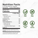 DEAL SUPPLEMENT Organic Stevia Extract Powder packaging side view