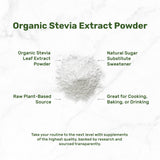 DEAL SUPPLEMENT Organic Stevia Extract Powder scoop showing powder