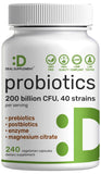 DEAL SUPPLEMENT Probiotic Capsules 240 count bottle front view