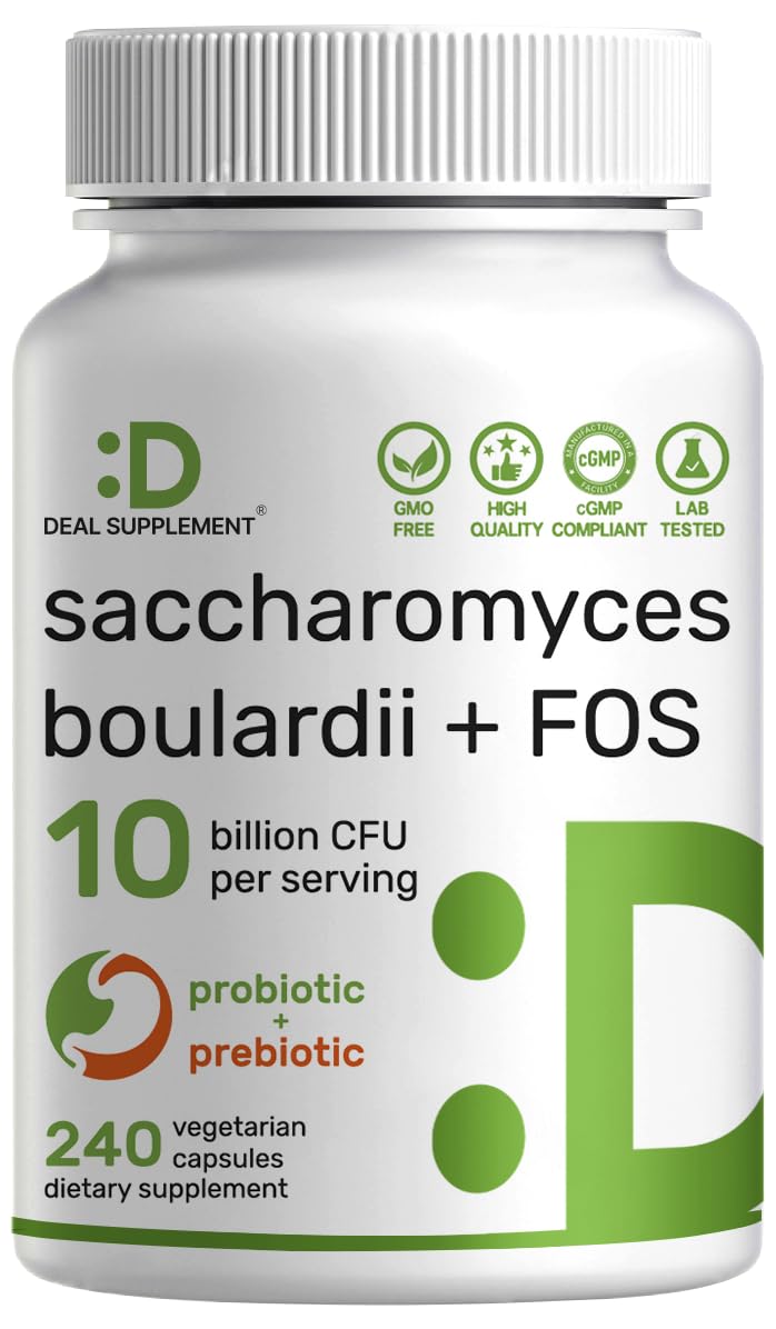 DEAL SUPPLEMENT Probiotic Capsules 240 veggie capsules front view