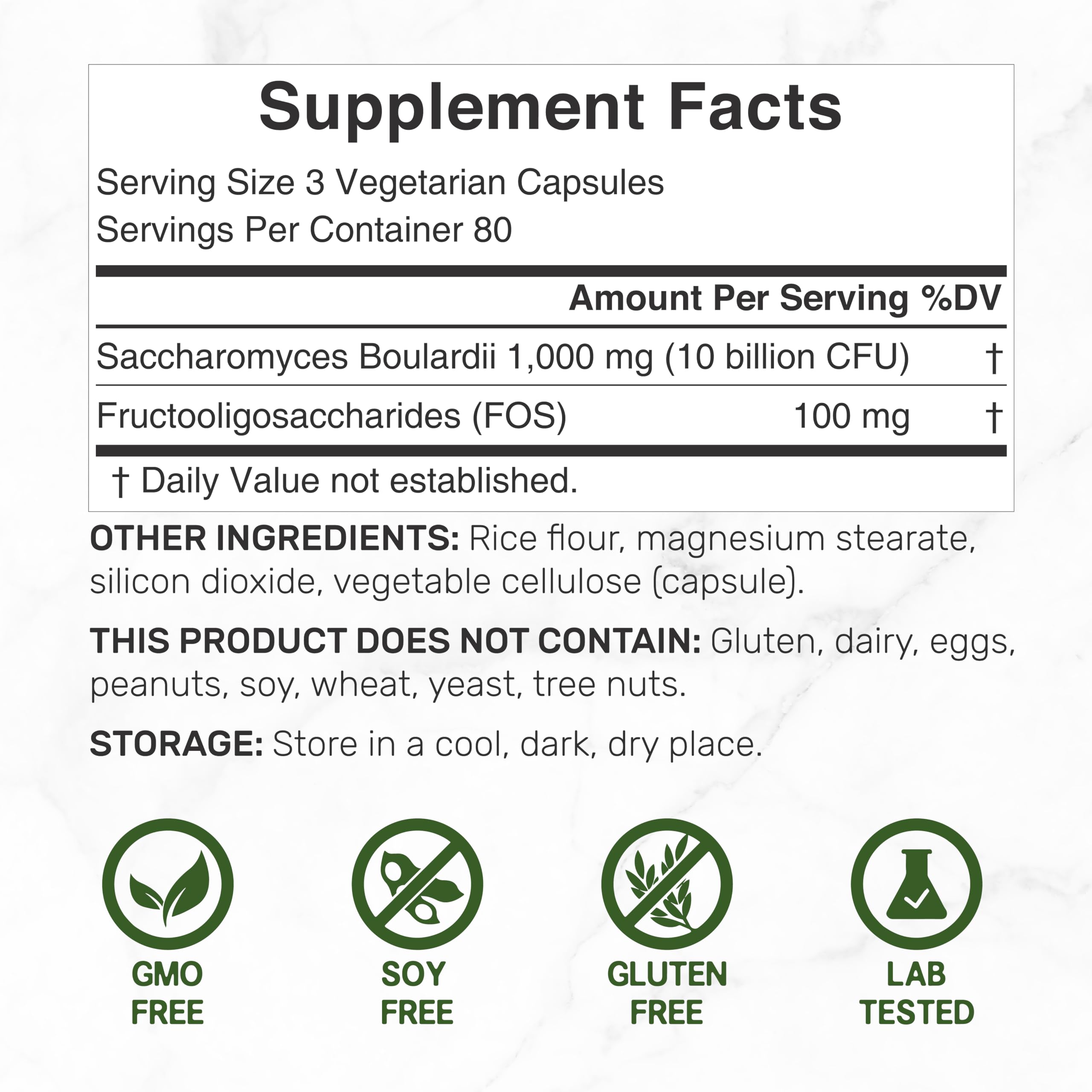 DEAL SUPPLEMENT Probiotic Capsules bottle with label