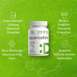 DEAL SUPPLEMENT Quercetin Dihydrate Capsules 1000mg bottle with dosage information