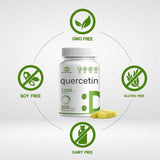 DEAL SUPPLEMENT Quercetin Dihydrate Capsules 1000mg close-up of capsules