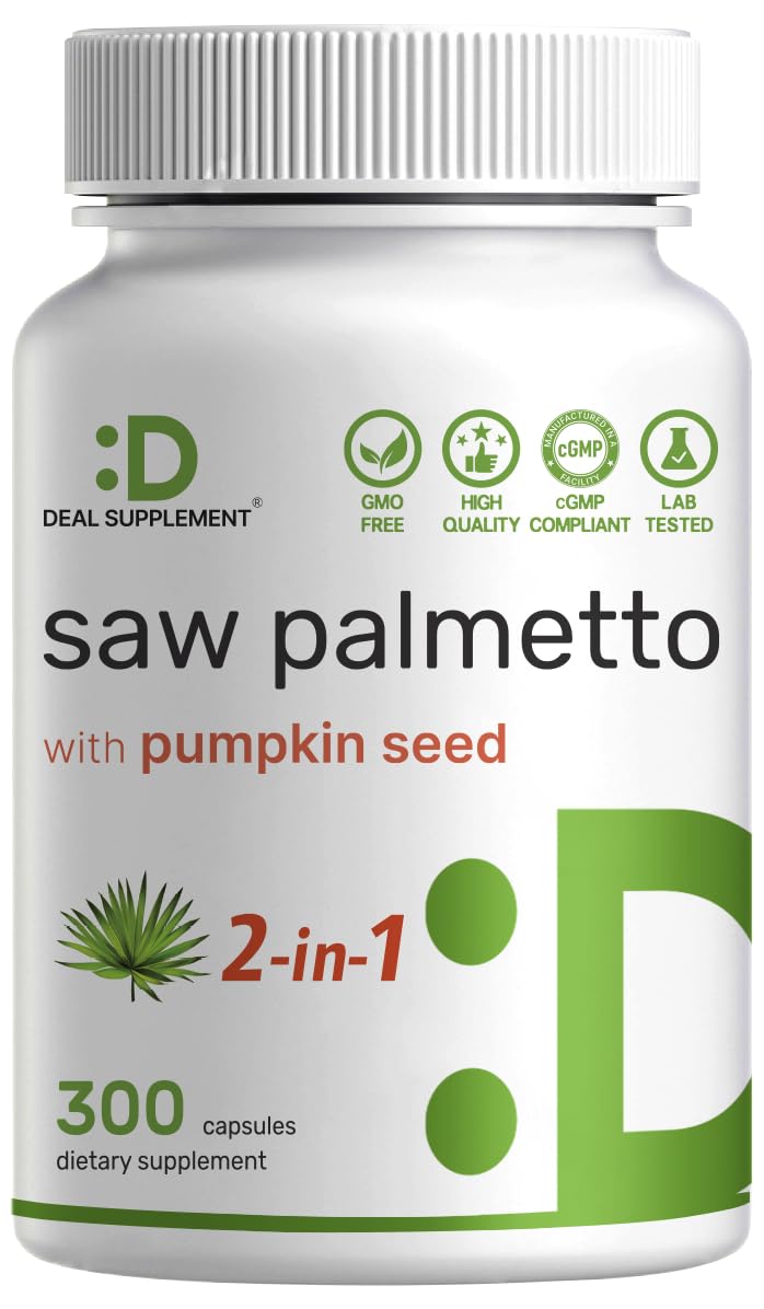 DEAL SUPPLEMENT Saw Palmetto Complex 300 capsules front view
