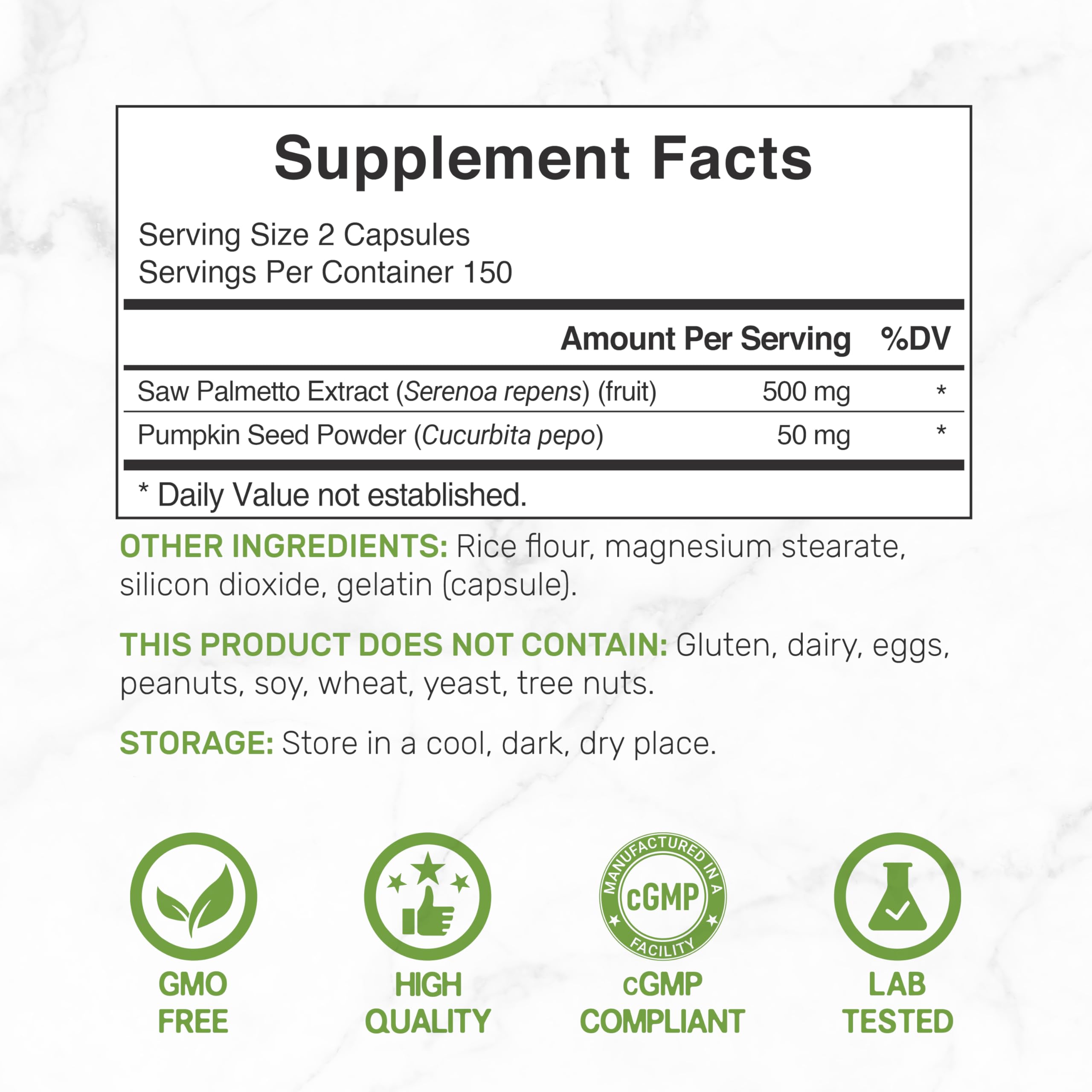 DEAL SUPPLEMENT Saw Palmetto Complex bottle side view