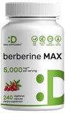 DEAL SUPPLEMENT Turmeric Berberine HCl 240 capsules front view