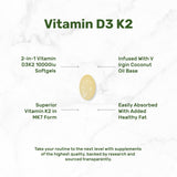 DEAL SUPPLEMENT Vitamin D3 & K2 back view of packaging