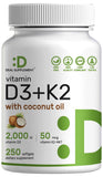 DEAL SUPPLEMENT Vitamin D3 & K2 softgel bottle front view