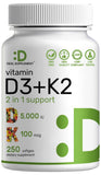 DEAL SUPPLEMENT Vitamin D3 & K2 Softgels front view packaging