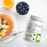 DEAL SUPPLEMENT Vitamin D3 & K2 softgels in hand