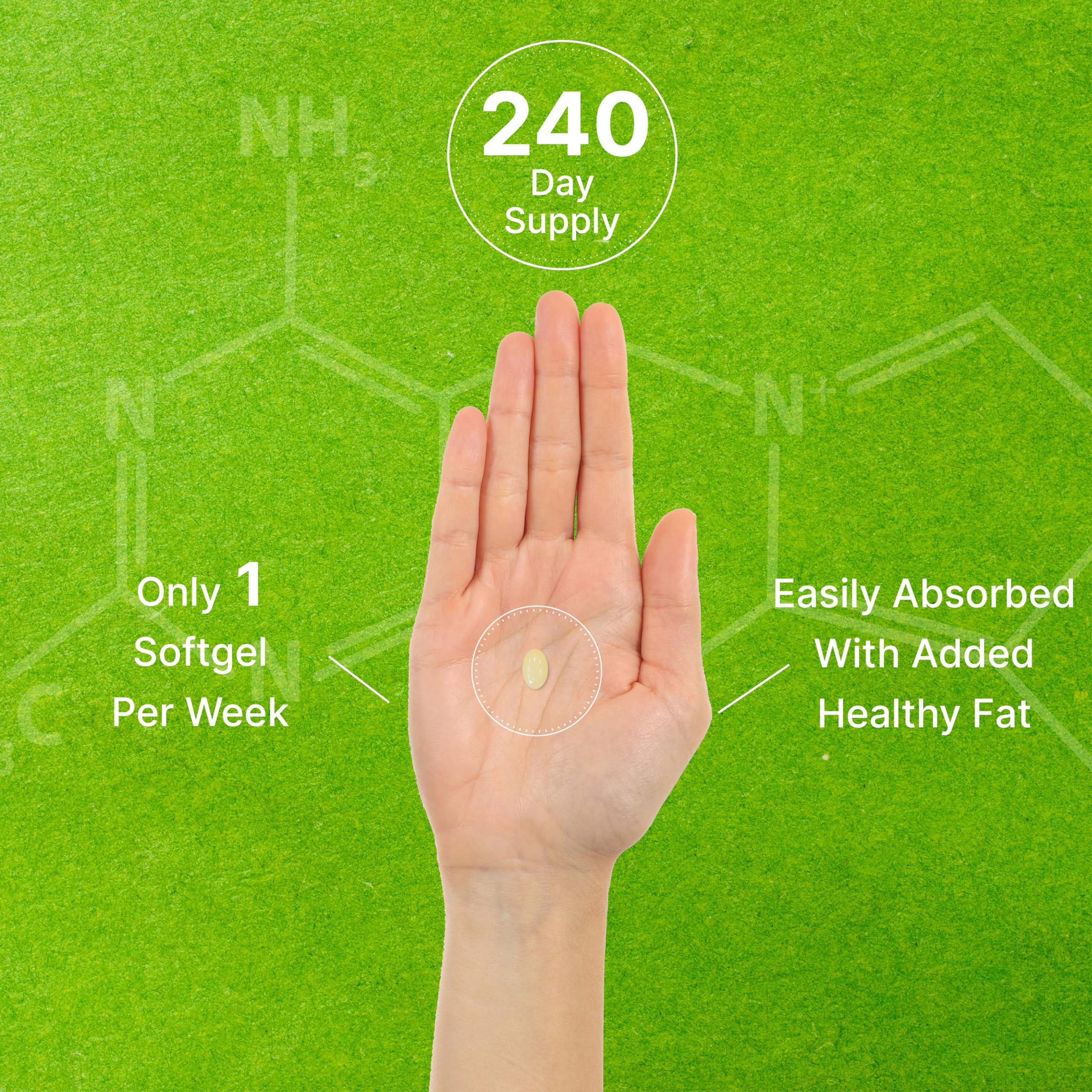 DEAL SUPPLEMENT Vitamin D3 & K2 supplement label