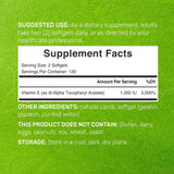 DEAL SUPPLEMENT Vitamin E Softgels 1000iu close-up of softgel