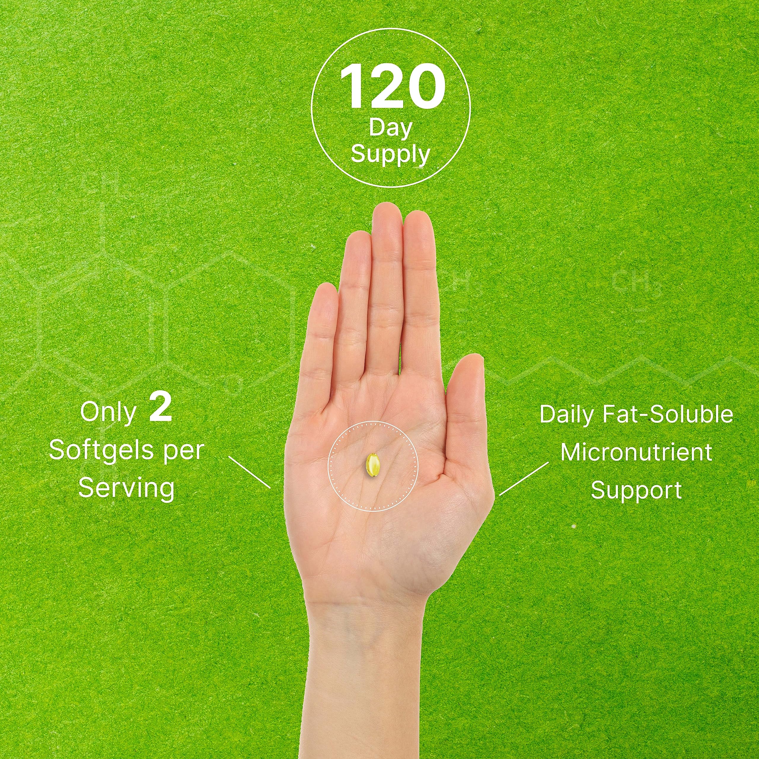 DEAL SUPPLEMENT Vitamin E Softgels nutritional information label