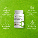DEAL SUPPLEMENT Vitamin K2 600mcg Softgels with coconut oil