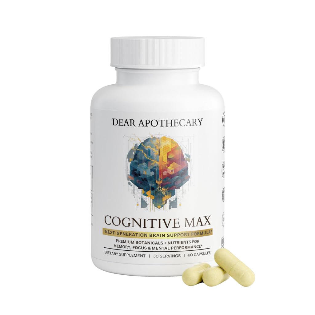 Dear Apothecary Brain Nutrition Capsules front view with label