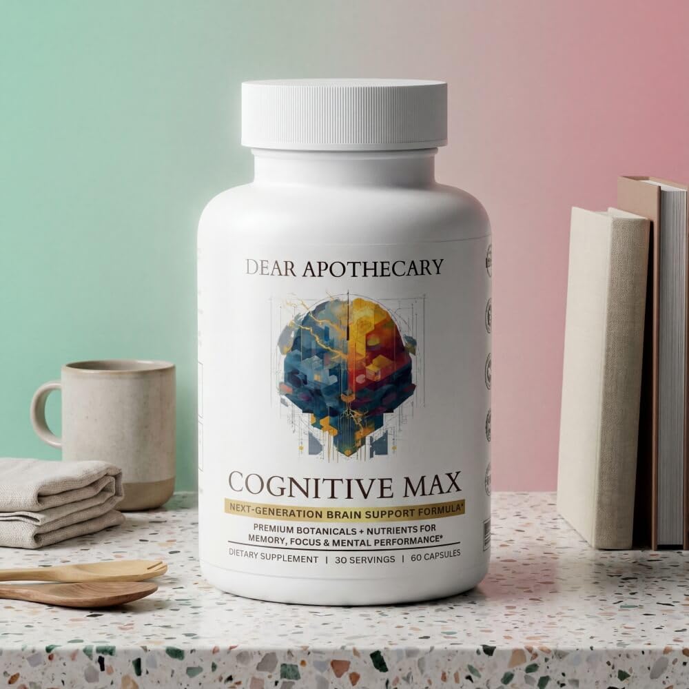 Dear Apothecary Brain Nutrition Capsules packaging dimensions
