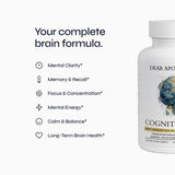 Dear Apothecary Brain Nutrition Capsules side view showing capsule count