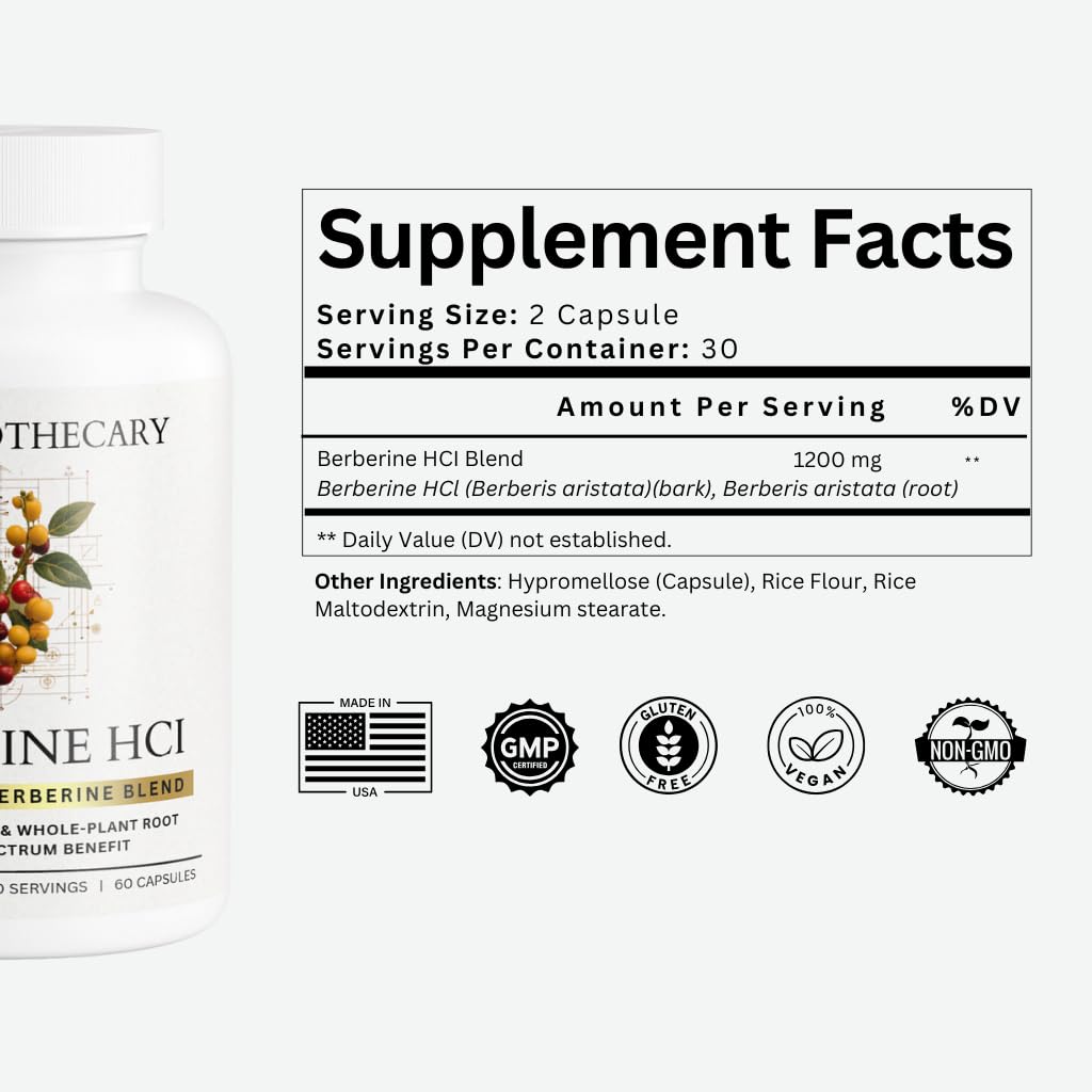 Dear Apothecary Complete Berberine Complex bottle with label