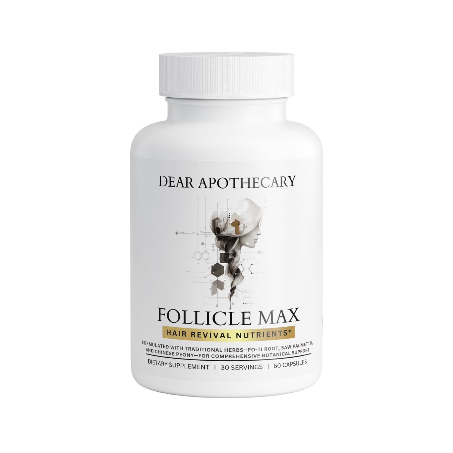 Dear Apothecary Complete Hair Formula 60 Capsules front view