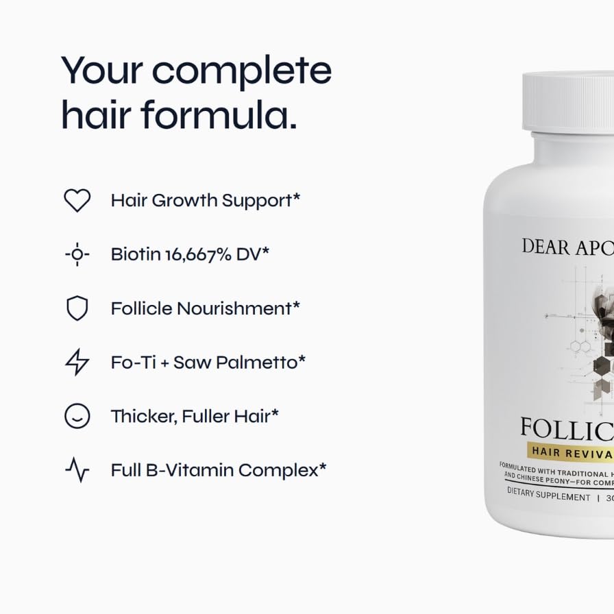 Dear Apothecary Complete Hair Formula bottle with label