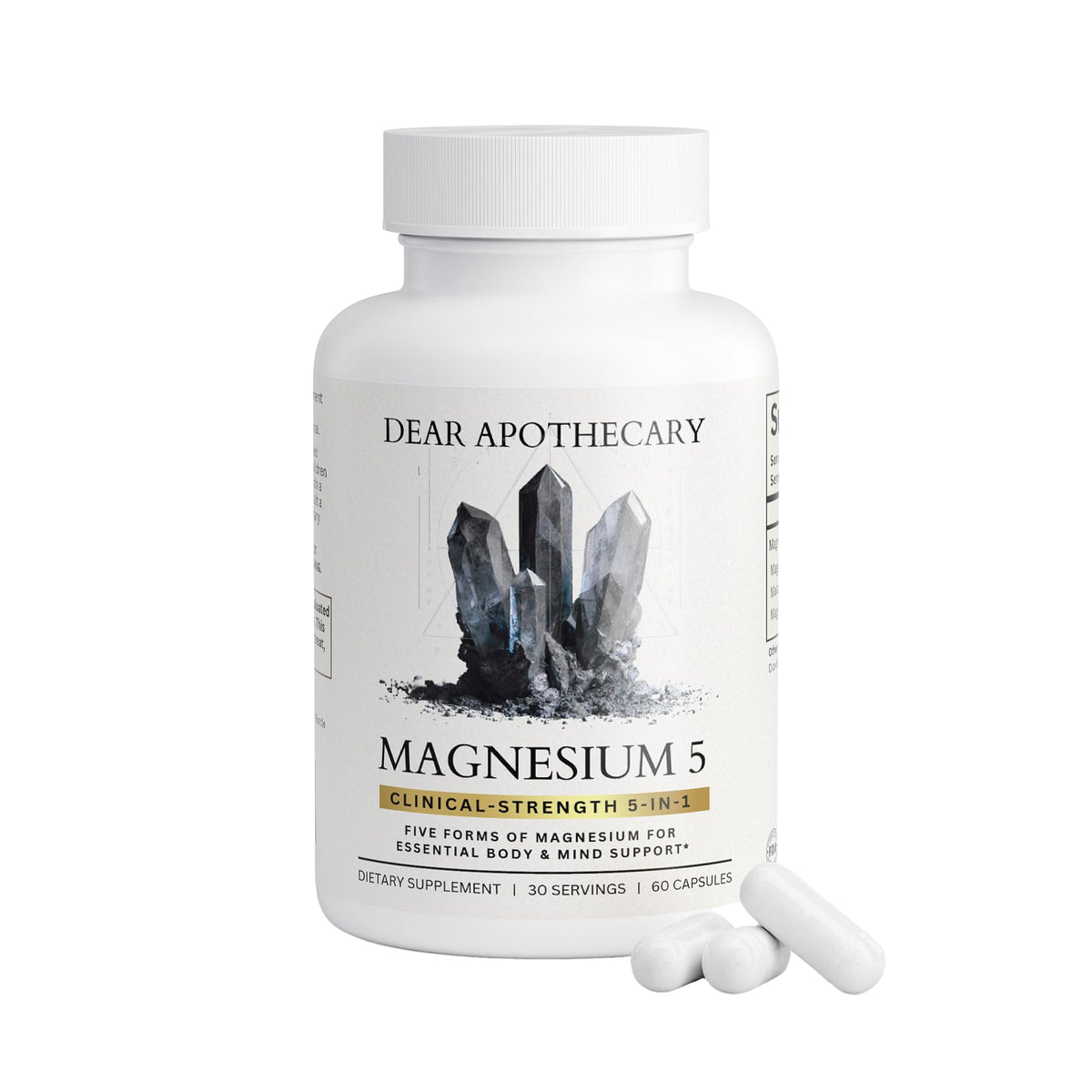 Dear Apothecary Magnesium Complex 500mg capsules front view