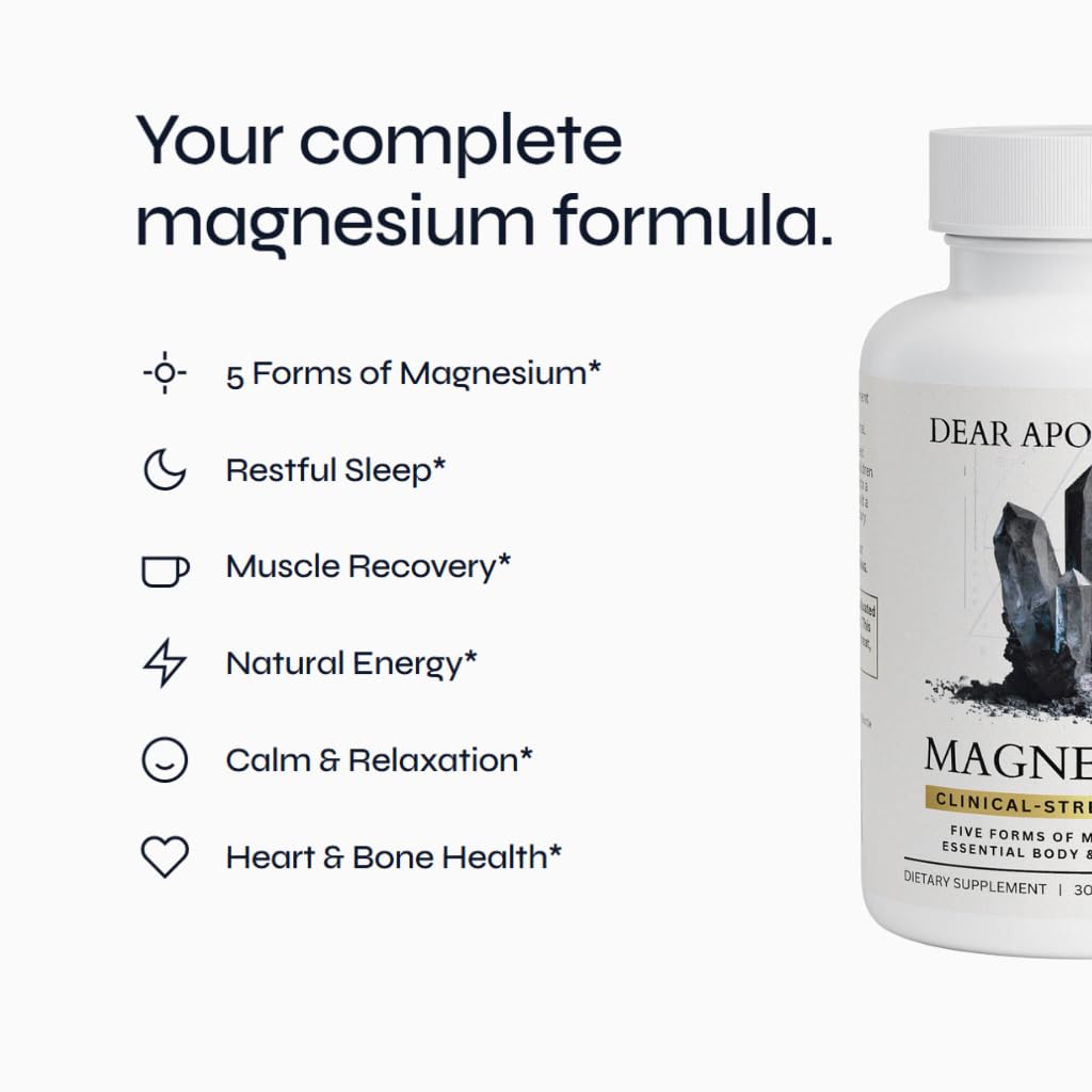 Dear Apothecary Magnesium Complex 500mg capsules side view
