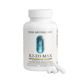 Dear Apothecary Vitamin D3 K2 Calcium BioPerine 60 veggie capsules front view