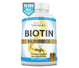 Decatela Biotin 10,000 mcg supplement packaging