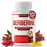DECENT NATURE Berberine HCL 1800mg capsules front view