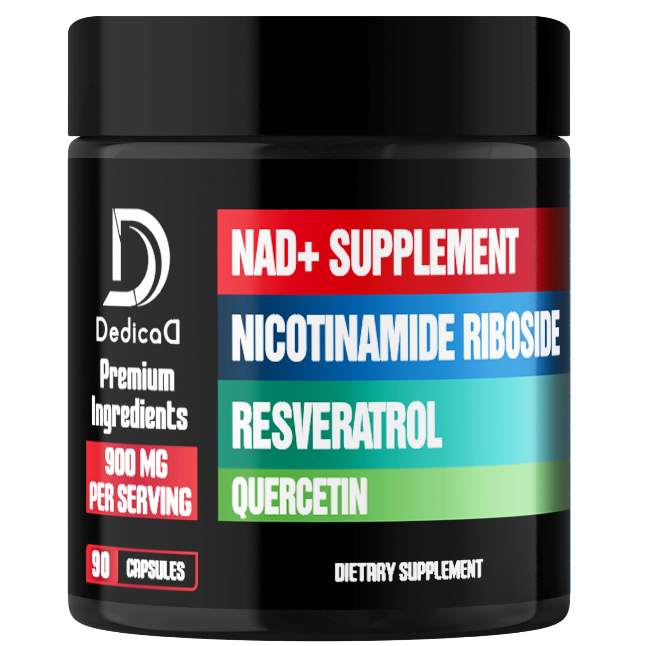 DEDICAD 3in1 NAD Plus Supplement bottle front view