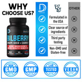 DEDICAD Bilberry Supplement ingredients list
