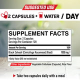 DEDICAD Black Cohosh capsules in a hand